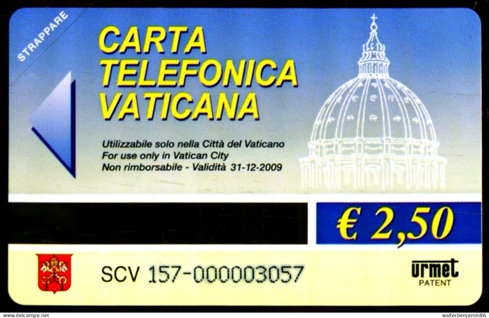 G VA 157 C&C 6157 SCHEDA TELEFONICA NUOVA MAGNETIZZATA VATICANO SAN PIETRO FRA BARTOLOMEO COME FOTO - Vaticano