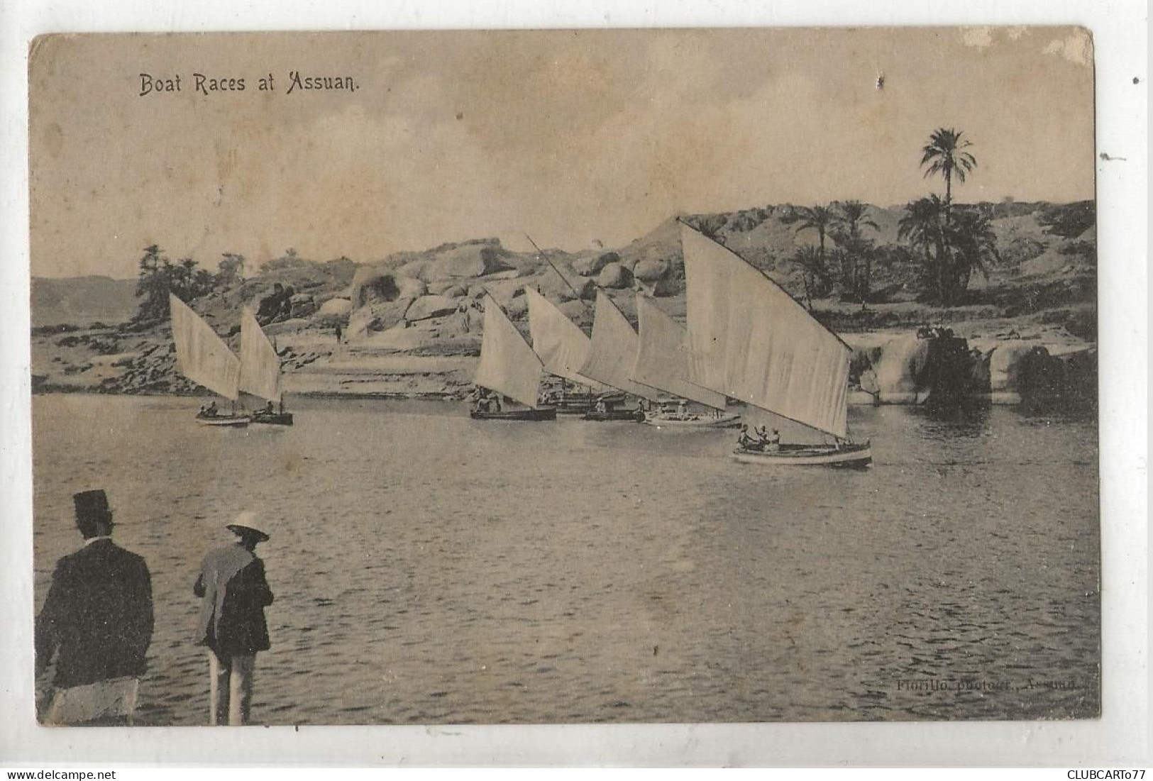 Assuan Ou Assouan Ou Syène (Egypte) : Boat Races In 1910 (lively) PF. - Assouan
