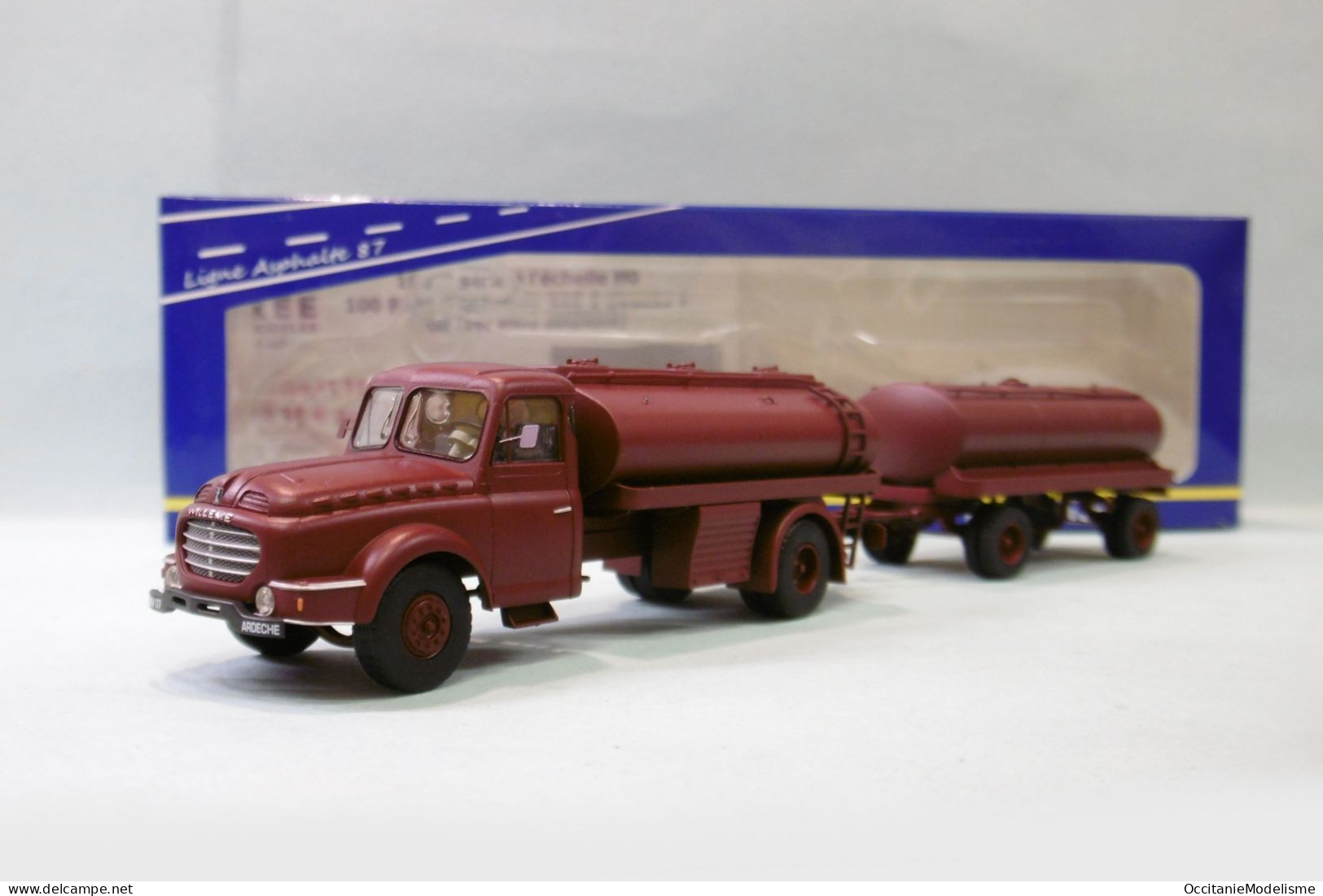 REE - WILLEME Citerne Vin + Remorque Bordeaux Nez De Requin Réf. CB-070 Neuf NBO HO 1/87 - Road Vehicles