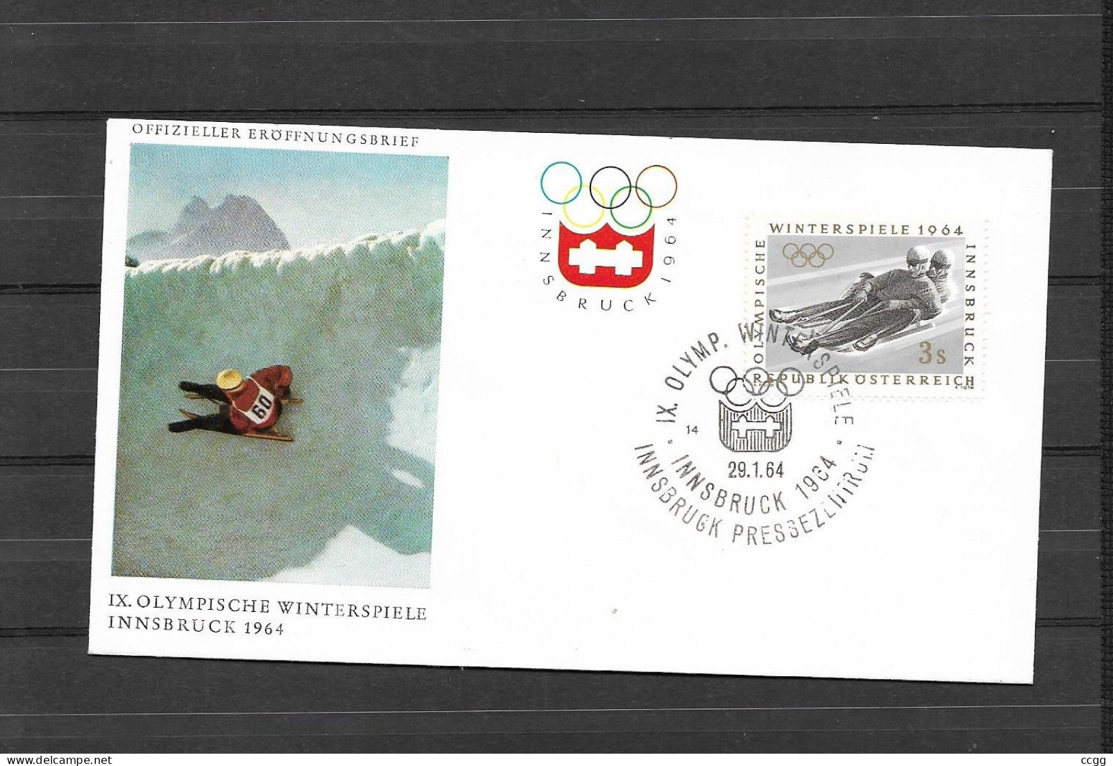 Olympische Spelen 1964 , Oostenrijk - F.D.C - Inverno1964: Innsbruck