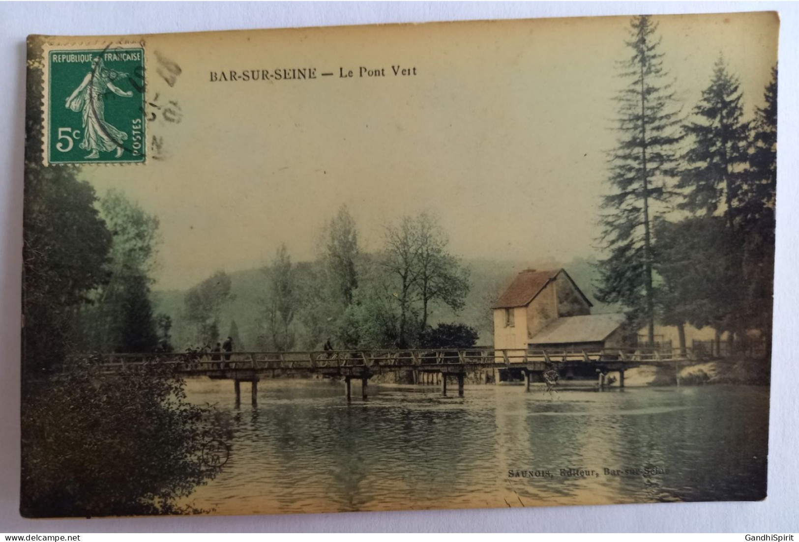 Bar Sur Seine - Le Pont Vert - Jolie Carte Glacée - Bar-sur-Seine