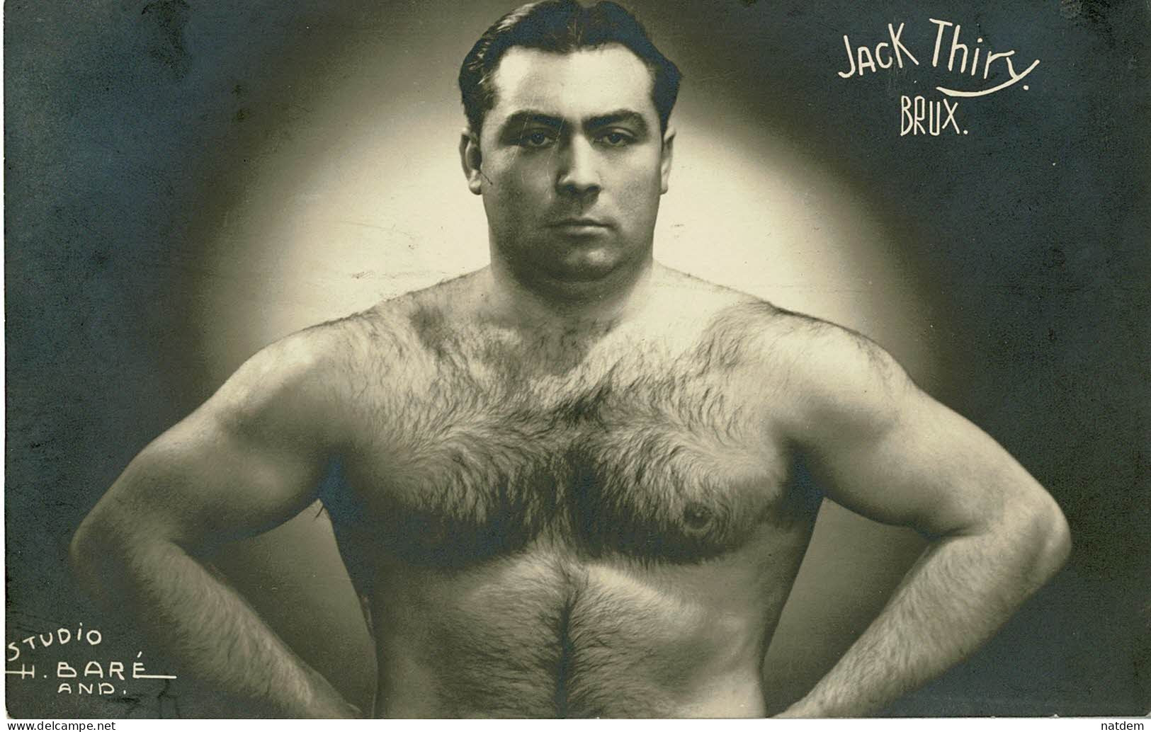 Belgique, Boxe, Lutte, Photo-carte, Jack Thiry, Studio Baré à Anderlecht - Autres & Non Classés