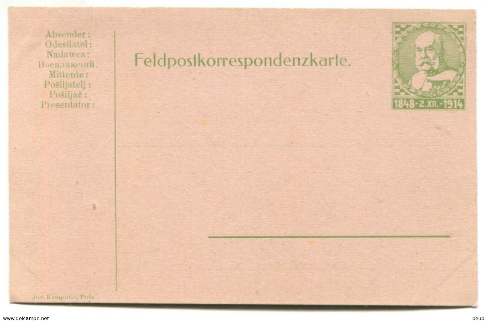 Autriche -  Feldpostkorrespondenzkarte - Non Voyagée (2 Scans) - Letter-Cards