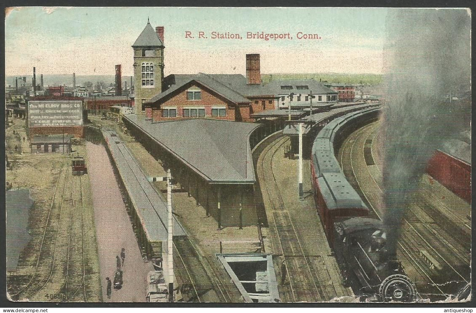 United States-----Bridgeport(Railway Station)-----old Postcard - Bridgeport