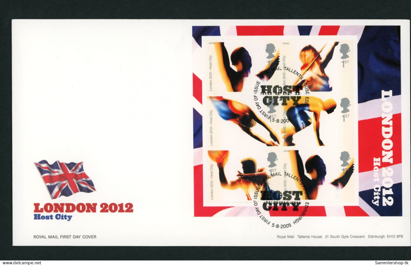 Großbritannien Block 26 FDC - London 2012 - 2001-2010 Decimal Issues