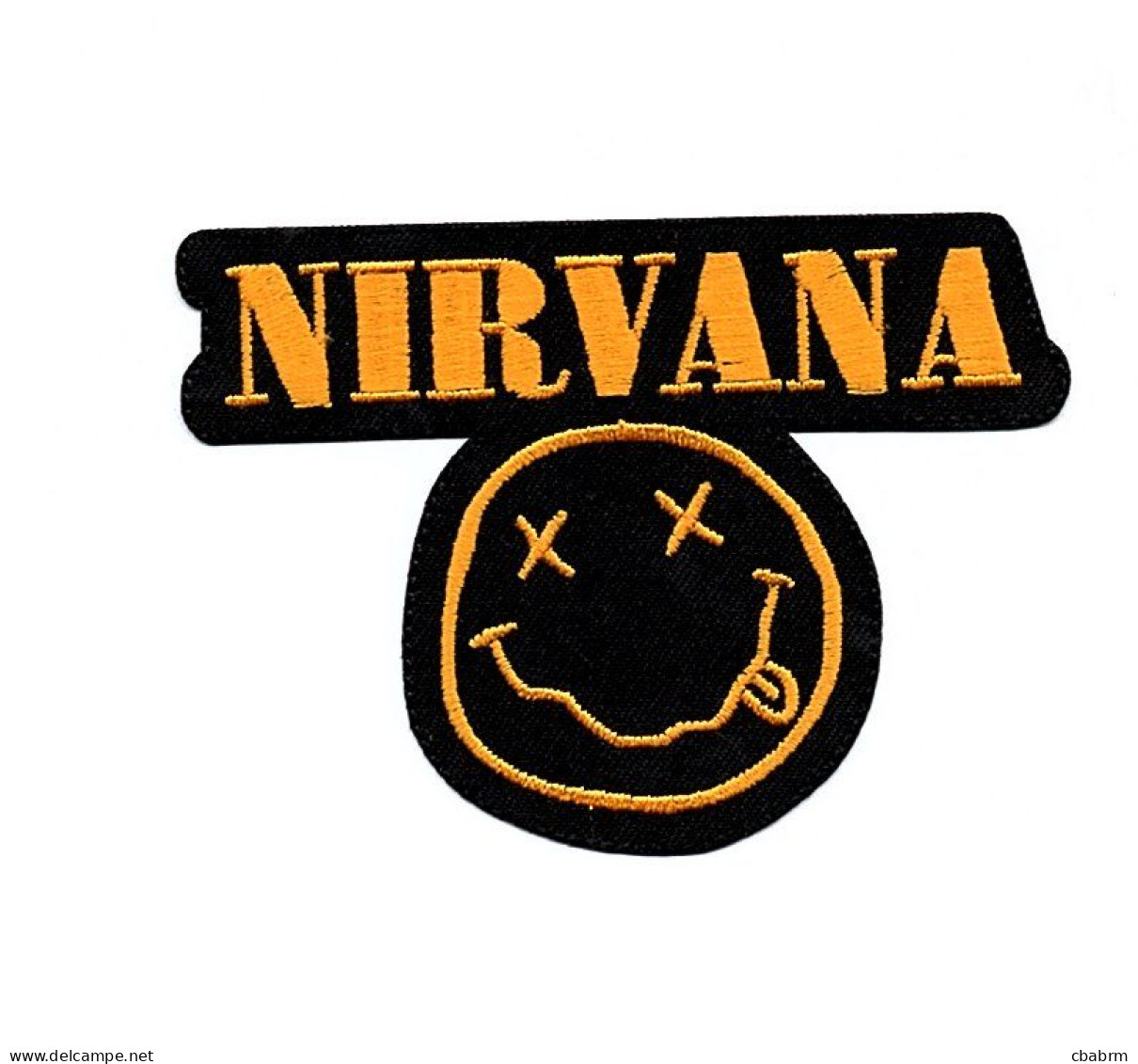 NIRVANA PATCH ECUSSON Patch Thermocollant Nom + Smile - Objets Dérivés