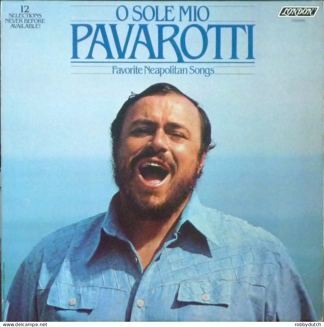 * LP *  PAVAROTTI - O SOLE MIO ( Favorite Neapolitan Songs) (USA 1979 EX-) - Otros - Canción Italiana