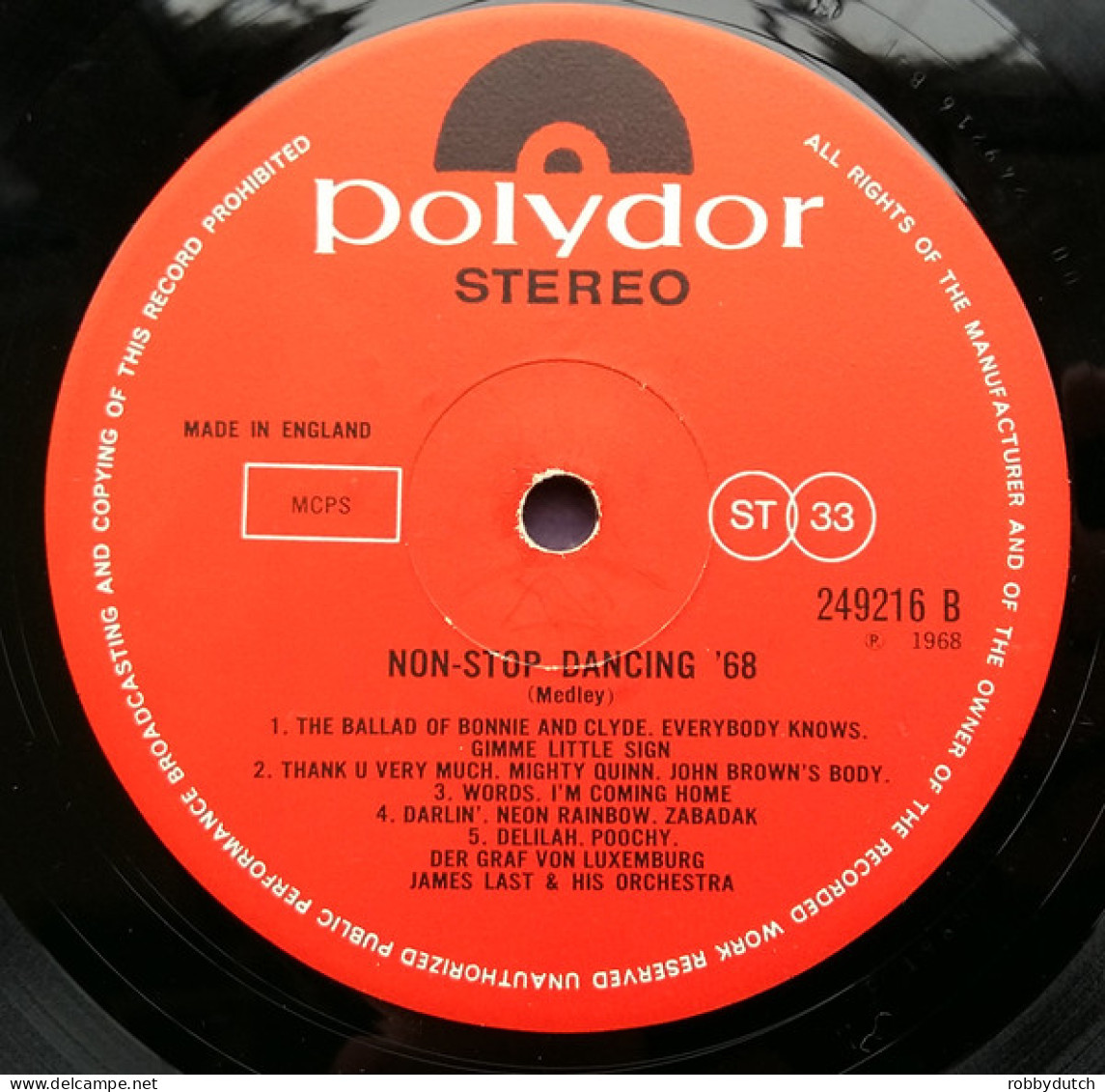 * LP *  JAMES LAST - NON STOP DANCING 68 (England 1968) - Instrumental