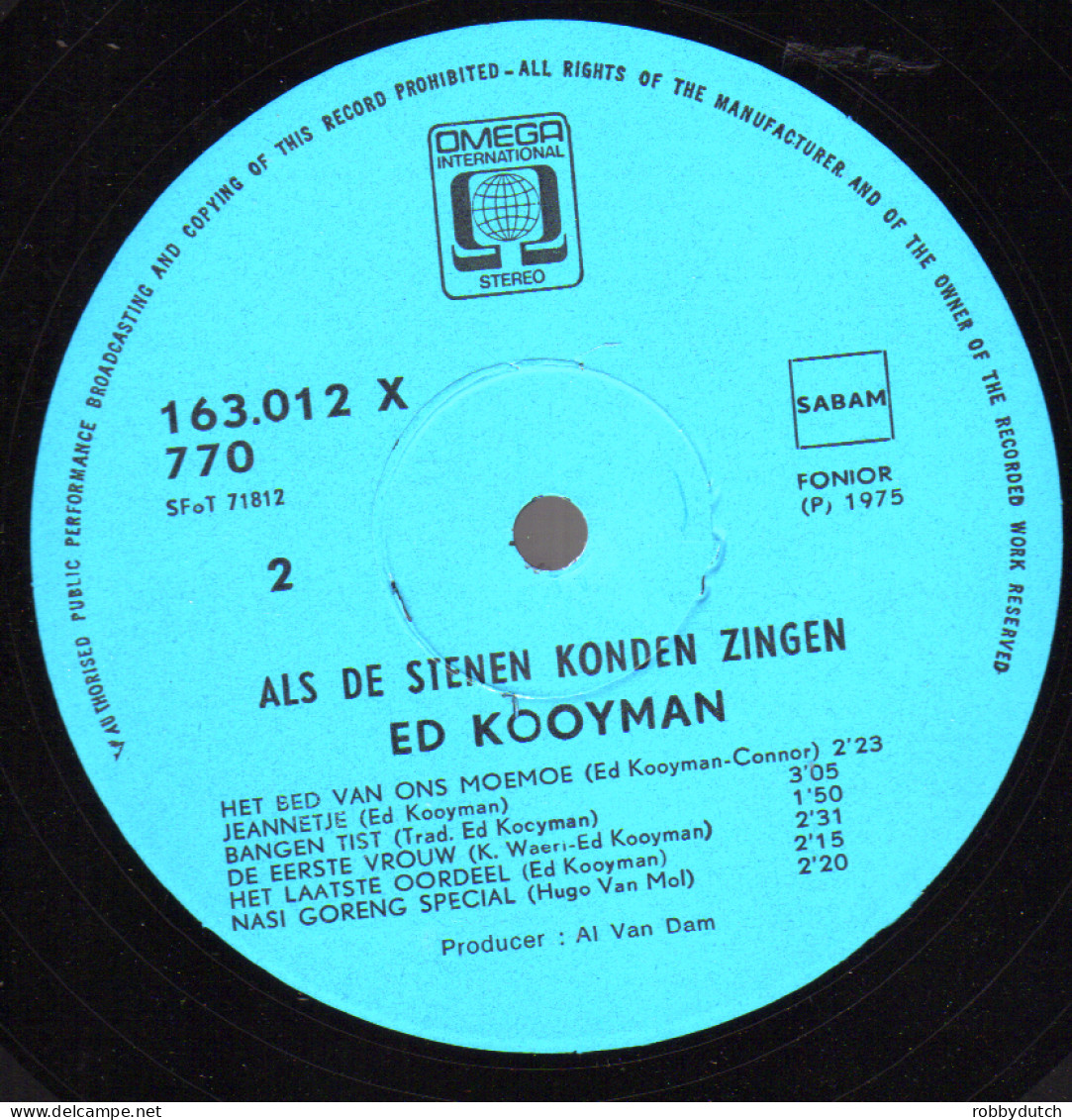 * LP *  ED KOOYMAN - ALS DE STENEN KONDEN ZINGEN (Belgium 1975 - Sonstige - Niederländische Musik