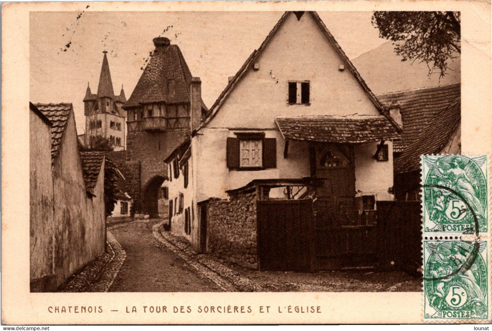 67 CHATENOIS - La Tour Des Sorcières Et L église - Chatenois