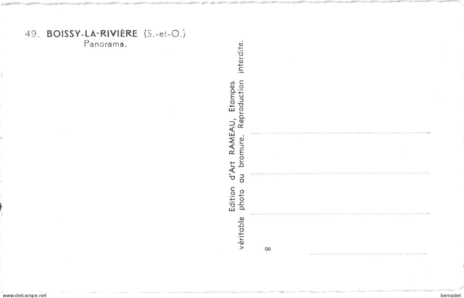 91 . BOISY LA RIVIERE . PANORAMA   .  ( Trait Blanc Pas Sur L'Original ) - Boissy-la-Rivière