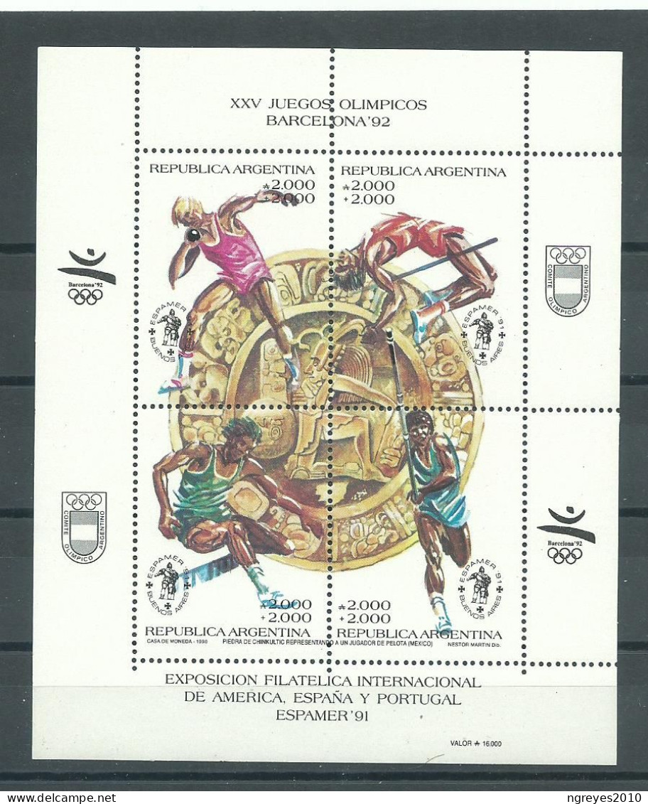 230044039  ARGENTINA  YVERT  HB Nº 49 **/MNH - Blocks & Kleinbögen