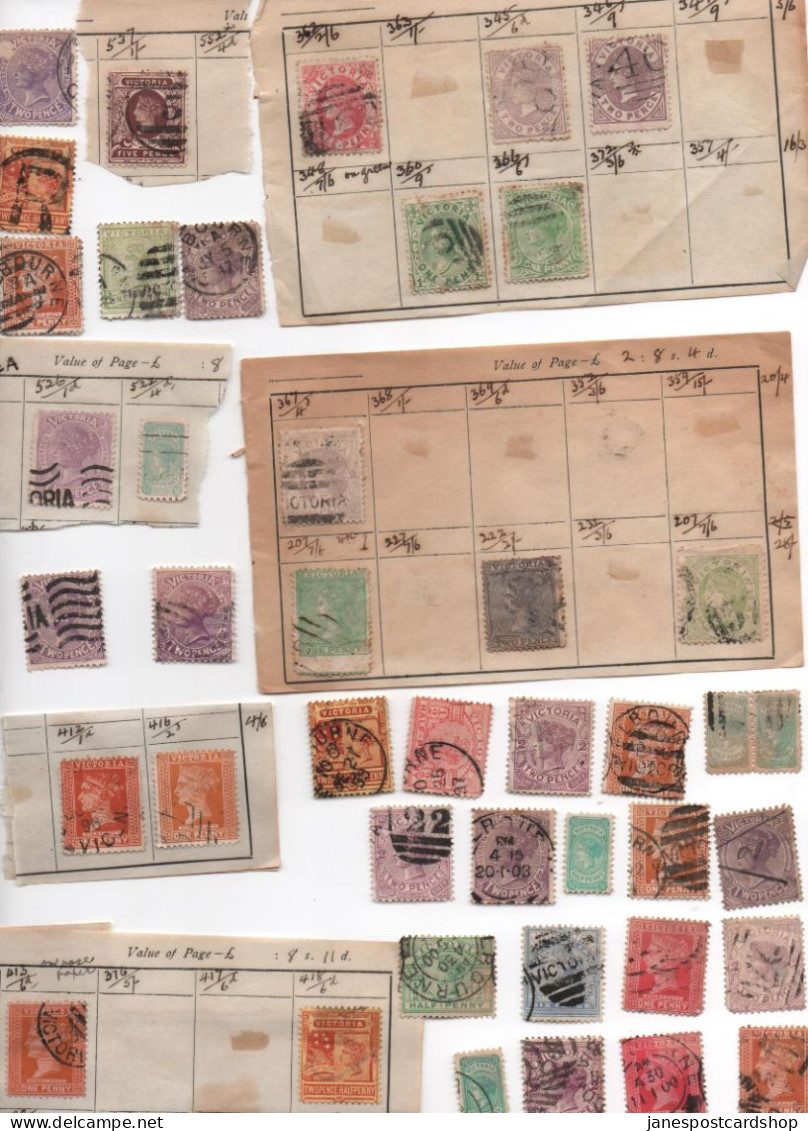 VICTORIA - AUSTRALIAN STAMPS - VARIOUS - USED AND IN MAINLY GOOD CONDITION - 40 PLUS STAMPS - Oblitérés