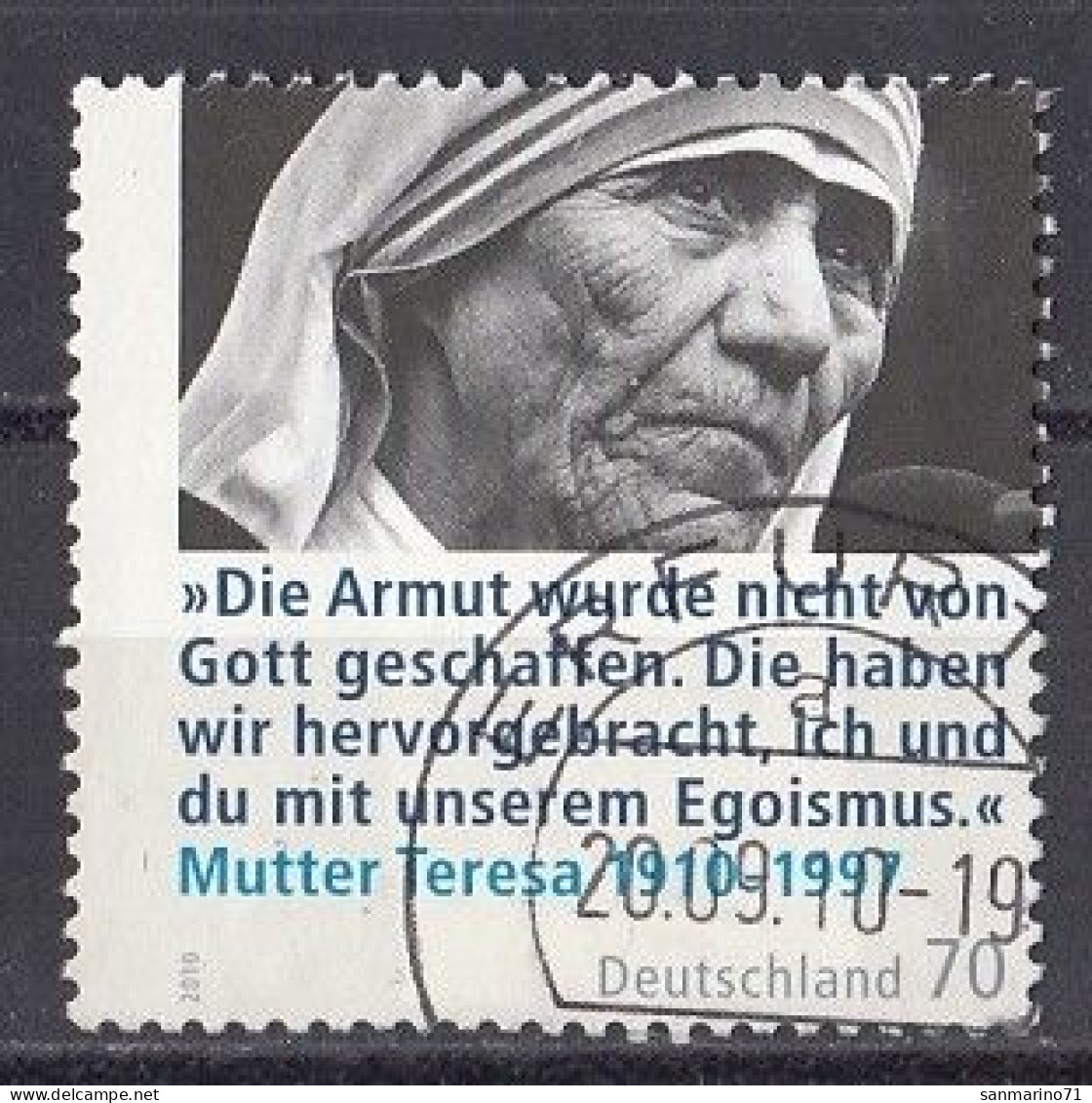 GERMANY Bundes 2813,used - Mère Teresa