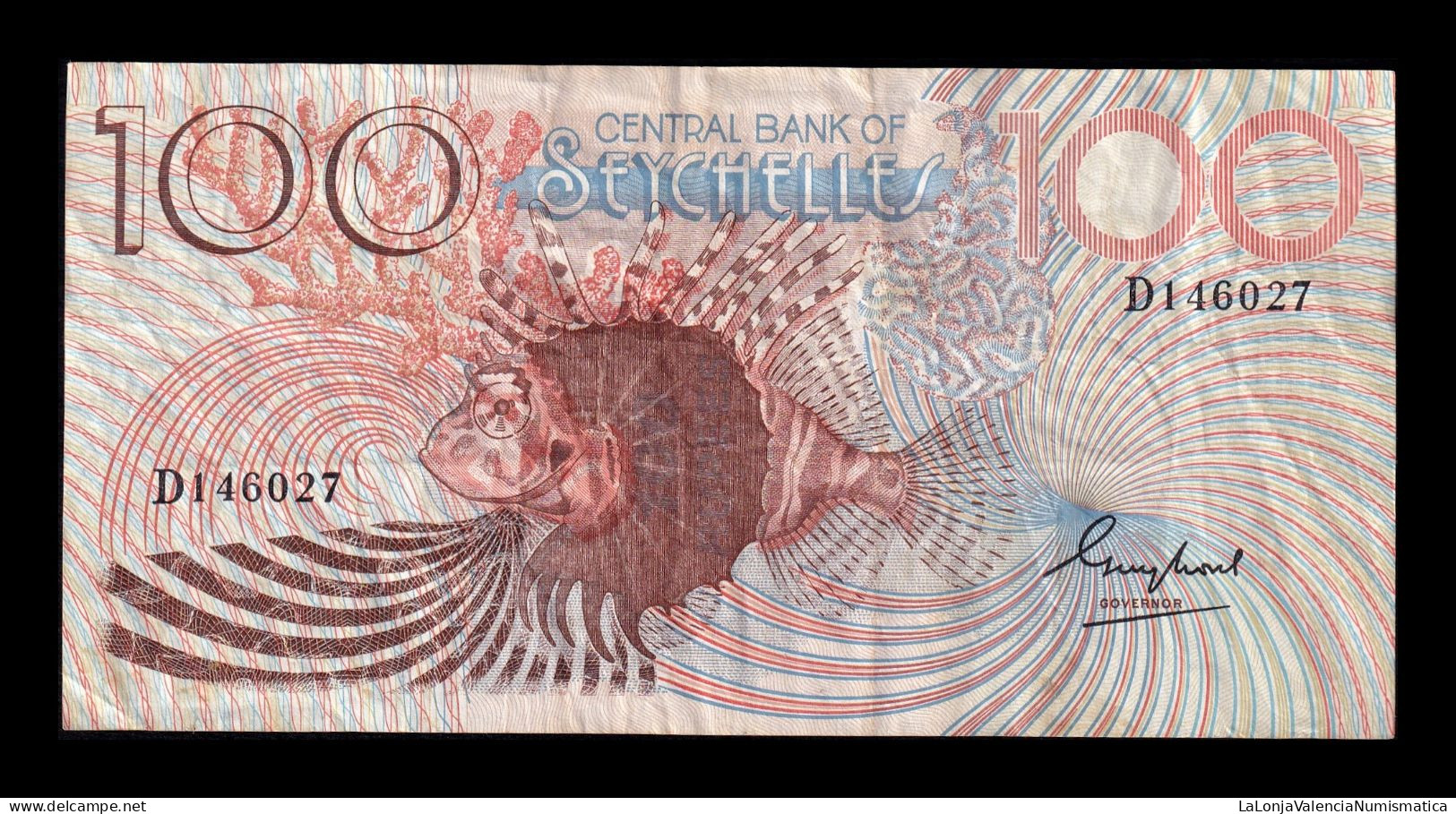 Seychelles 100 Rupees ND (1989) Pick 31 Mbc Vf - Seychelles