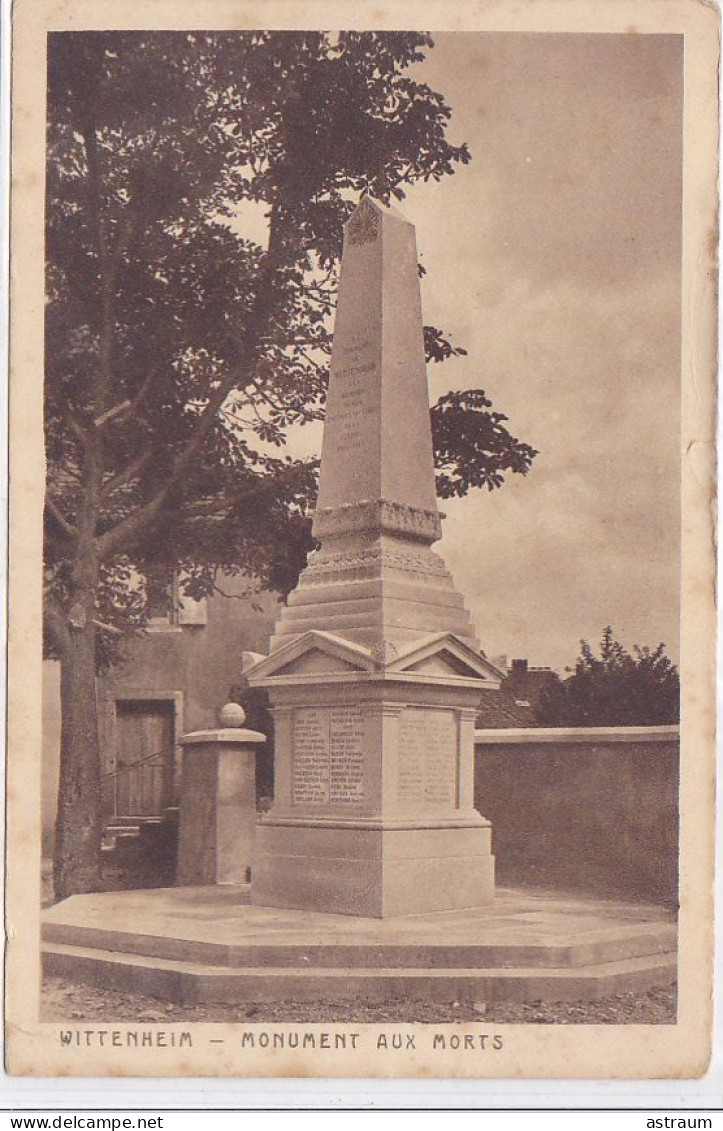 Cpa-68- Wittenheim -- Monument Aux Morts 14 /18 -edi Braun & Cie N°854 - Wittenheim