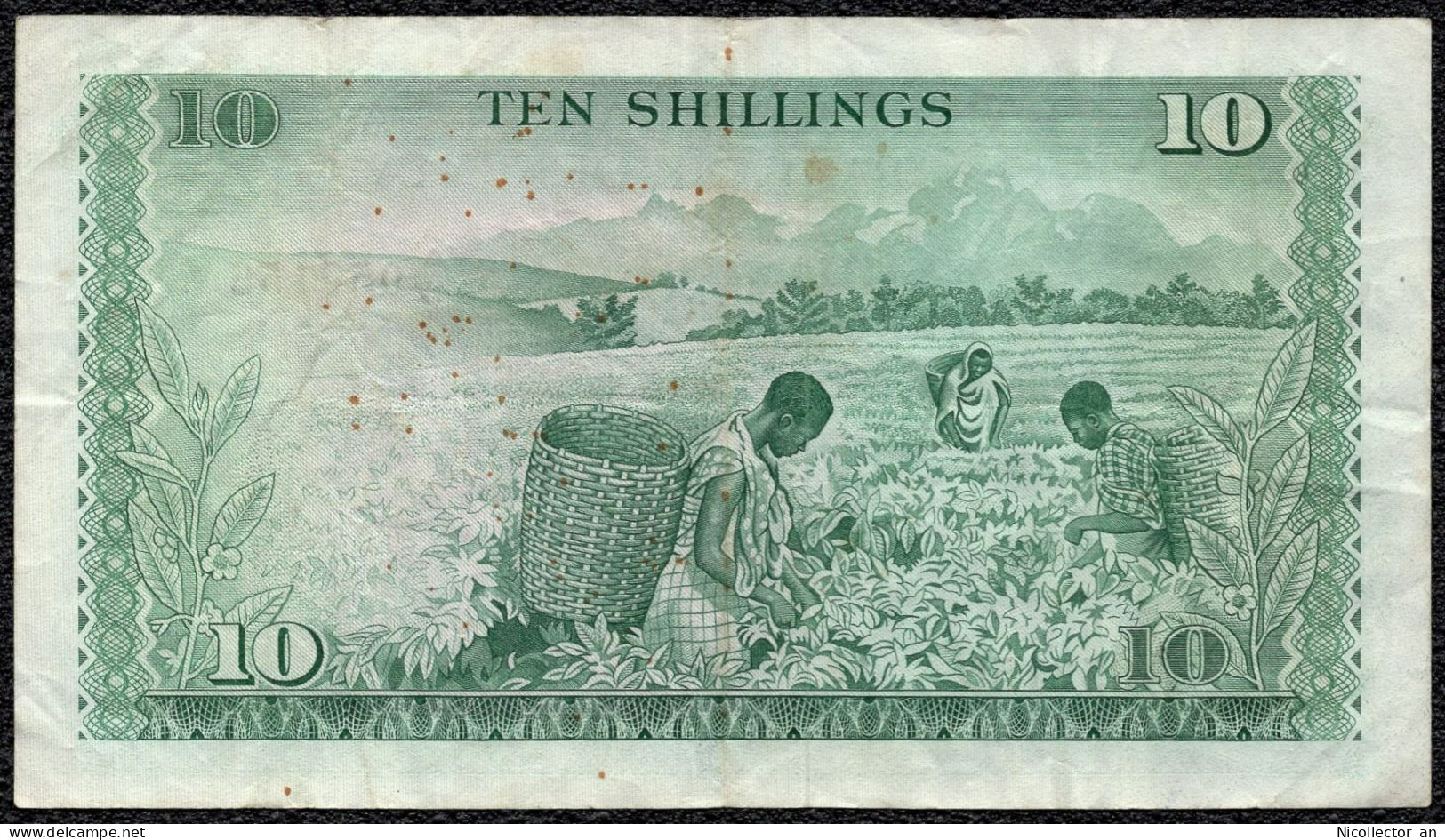 Kenya 10 Shillings 1972 VF Banknote - Kenya