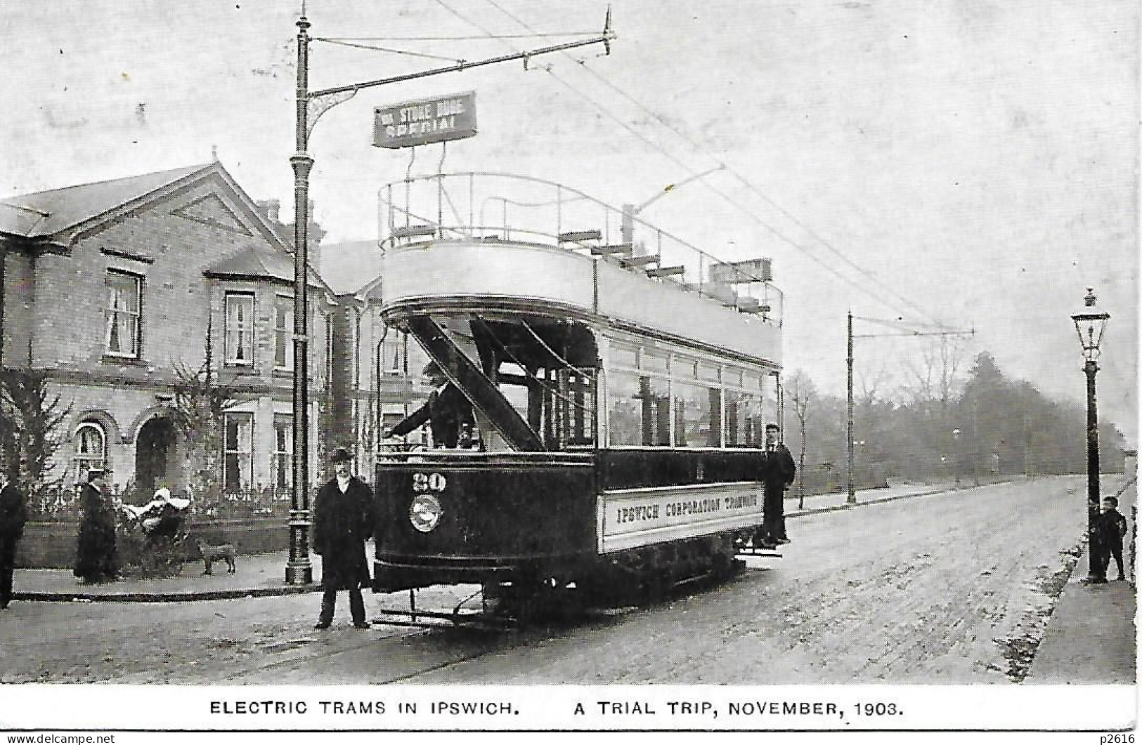 ROYAUME- UNI -  1903 -  ELECTRIC TRAMS IN IPSWICH - Ipswich