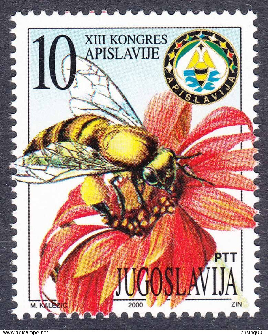 Yugoslavia 2000 Europa CEPT Millennium Butterflies Bee WWF Birds Olympic Games Sydney Costumes, Complete Year MNH