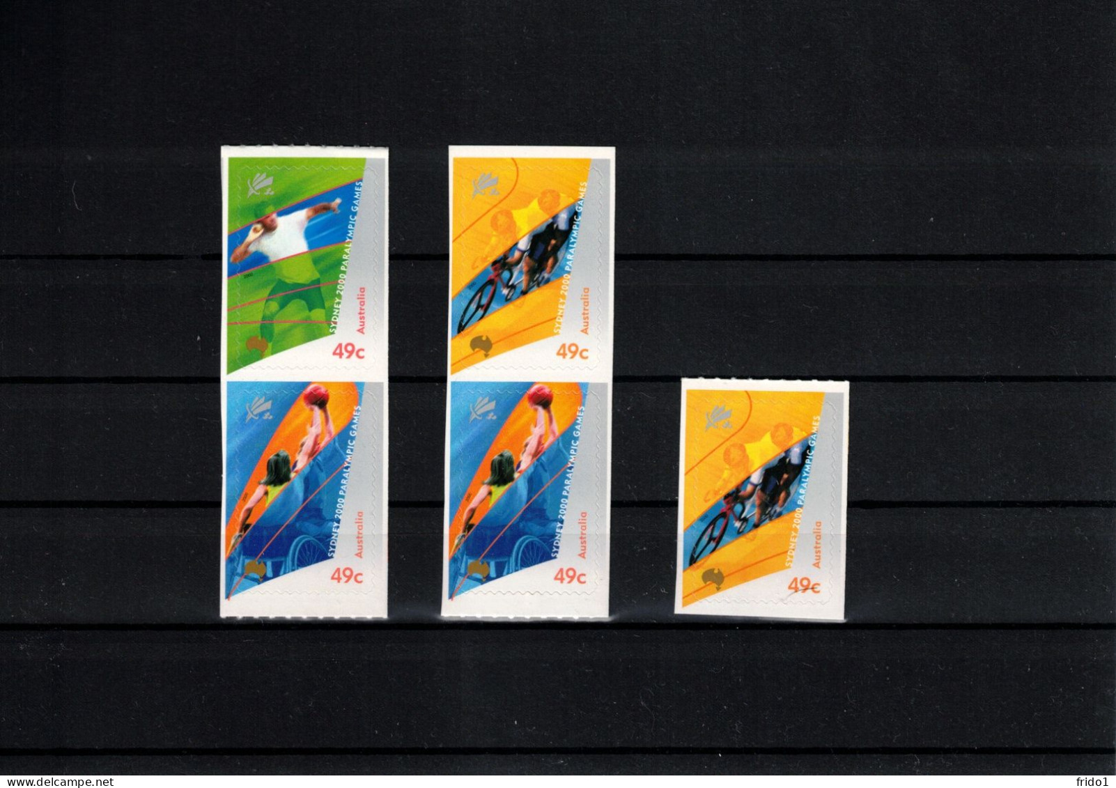 Australia 2000 Paralympic Games Sydney Selfadhesive Stamps From Booklet Postfrisch / MNH - Summer 2000: Sydney - Paralympic