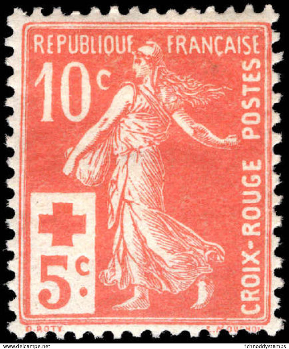 France 1914 Red Cross Lightly Mounted Mint. - Neufs