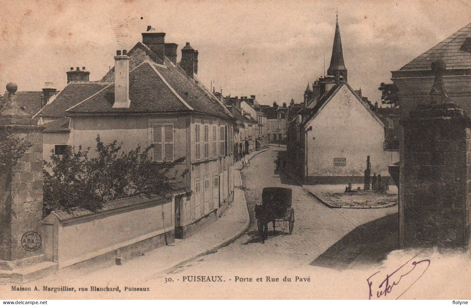 Puiseaux - Porte Et Rue Du Pavé - Attelage - Puiseaux