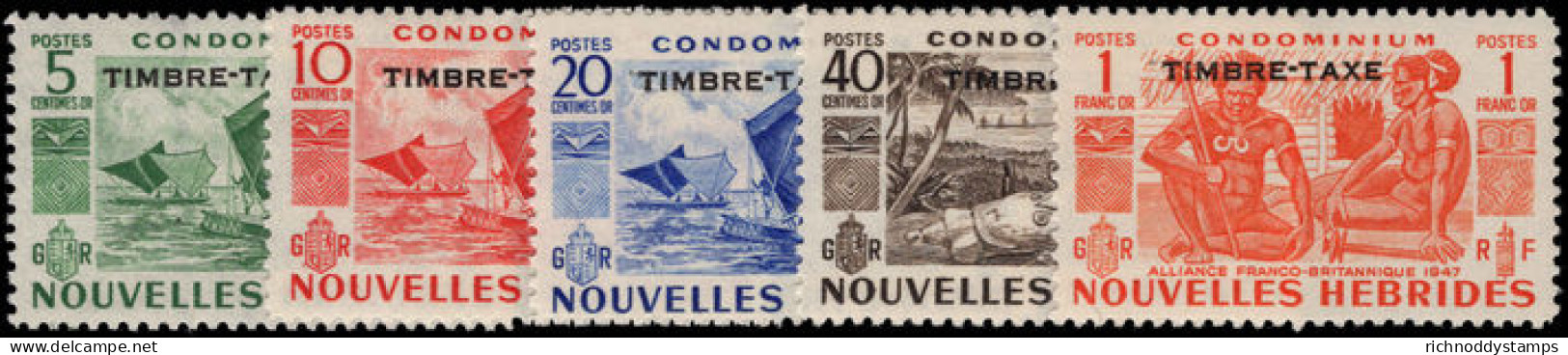 French New Hebrides 1953 Postage Due Set Unmounted Mint. - Ongebruikt