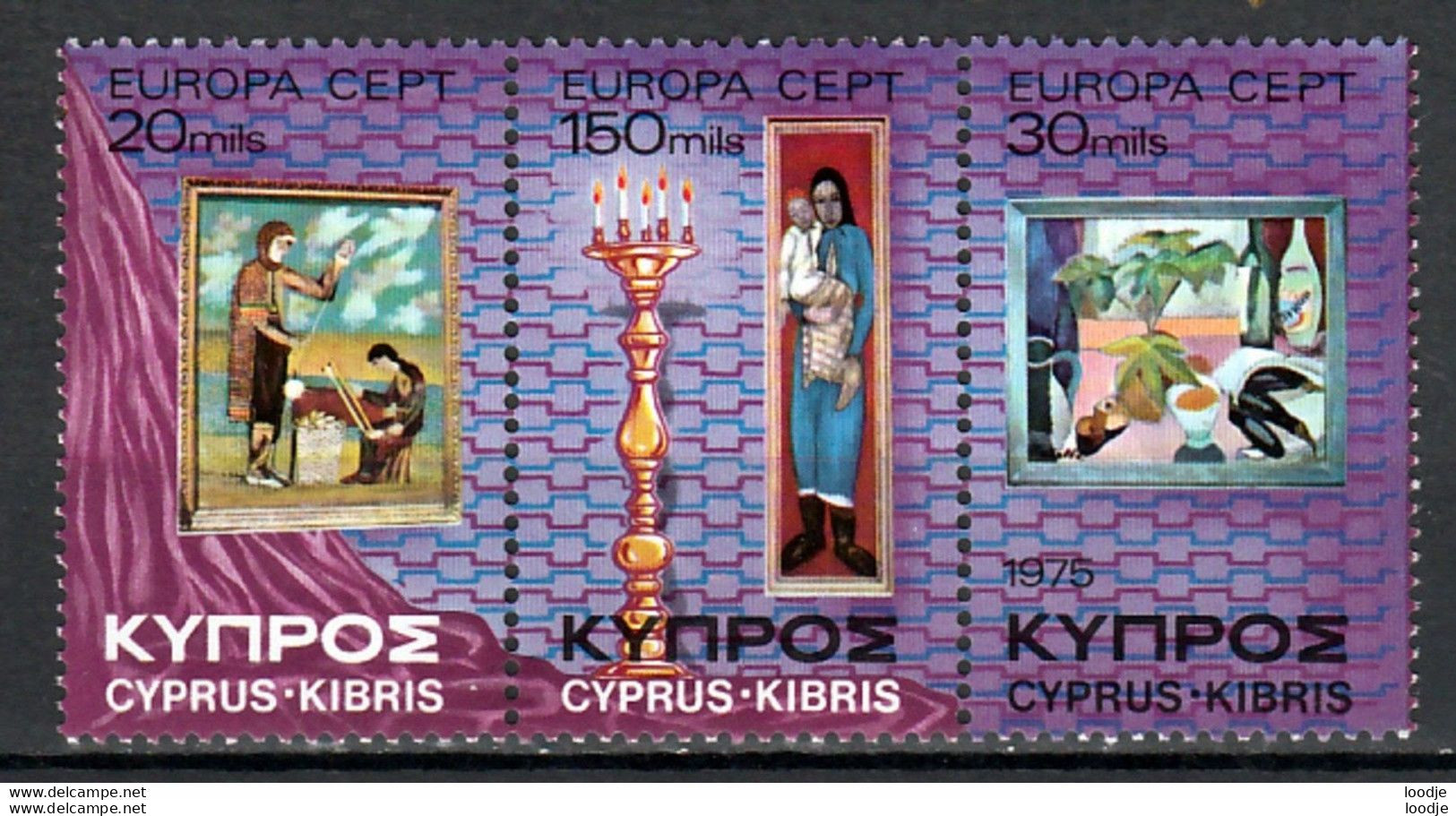 Cyprus  Europa Cept 1975 Postfris - 1975