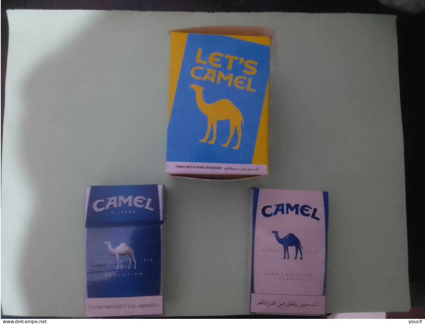 02 Boites A Cigarette Vide CAMEL Pour Cadeau - Empty Tobacco Boxes