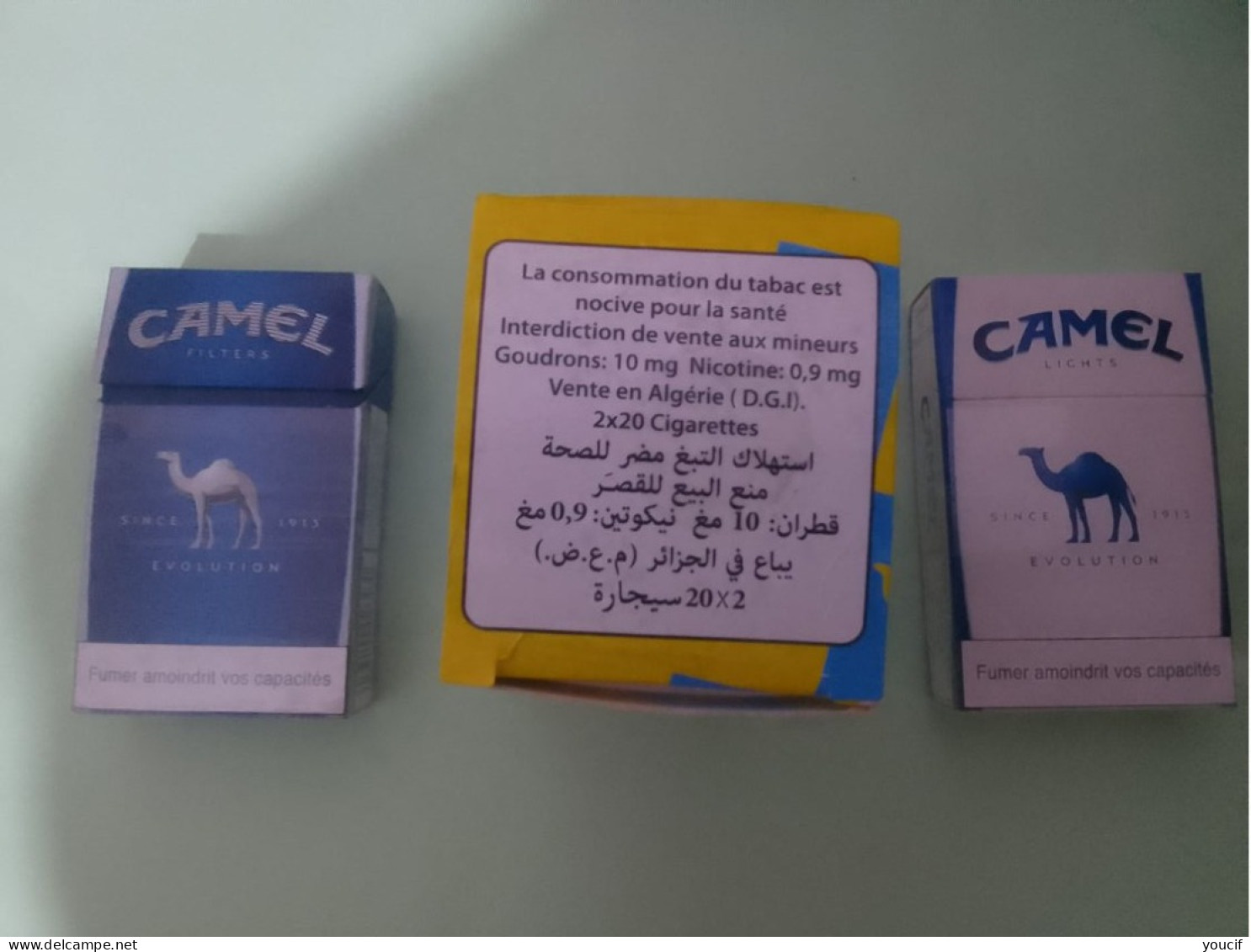 02 Boites A Cigarette Vide CAMEL Pour Cadeau - Empty Tobacco Boxes