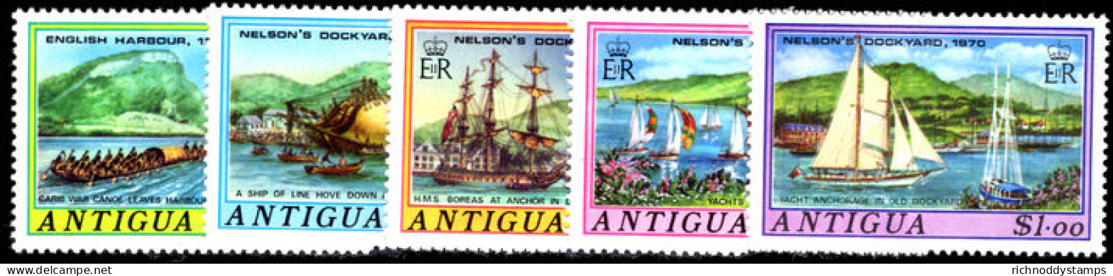 Antigua 1975 Nelsons Dockyard Unmounted Mint. - 1960-1981 Autonomía Interna