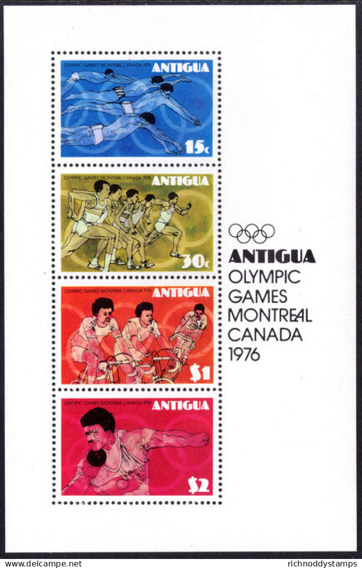 Antigua 1976 Olympic Games Souvenir Sheet Unmounted Mint. - 1960-1981 Autonomía Interna