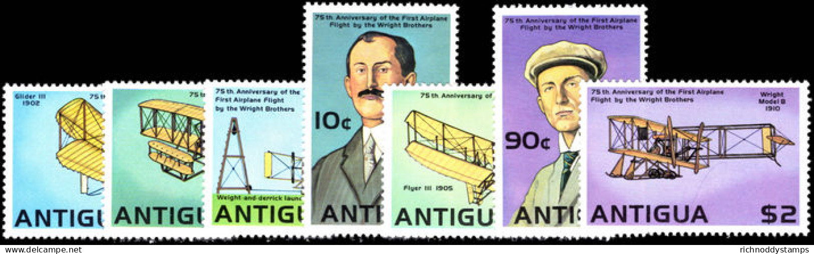 Antigua 1978 Powered Flight Unmounted Mint. - 1960-1981 Autonomie Interne