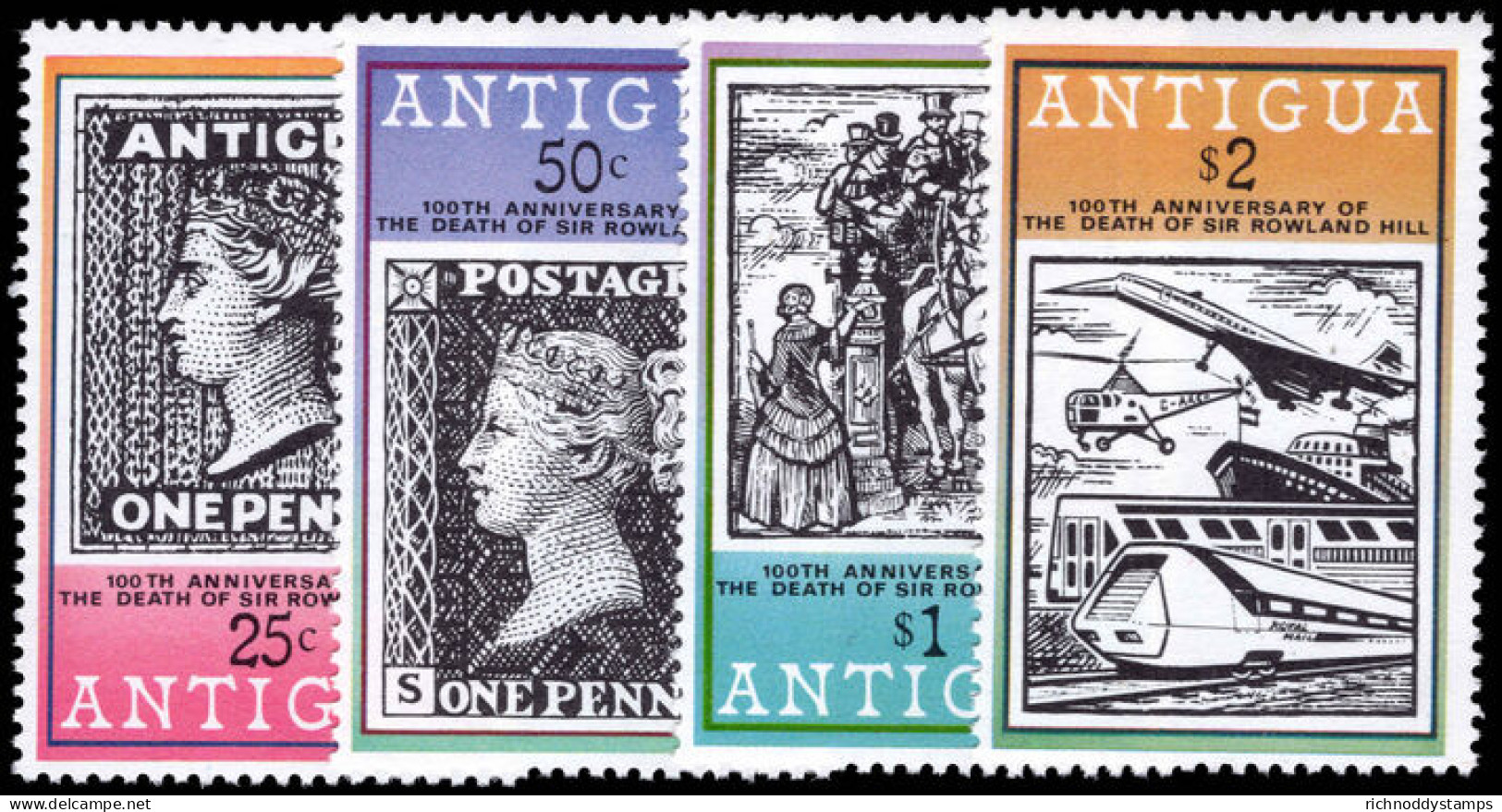 Antigua 1979 Death Centenary Of Sir Rowland Hill Perf 14 Unmounted Mint. - 1960-1981 Ministerial Government