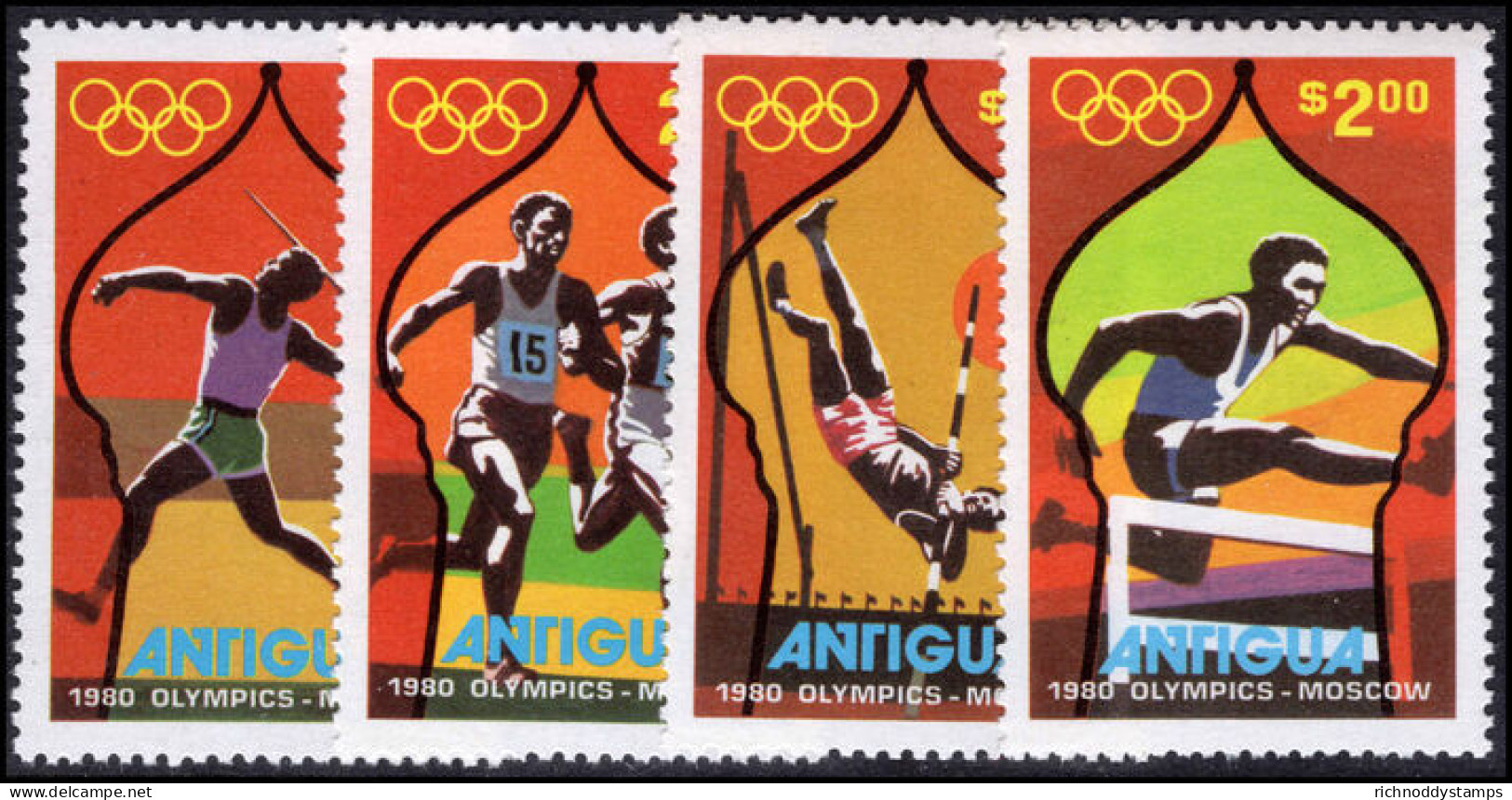 Antigua 1980 Olympic Games Unmounted Mint. - 1960-1981 Ministerial Government