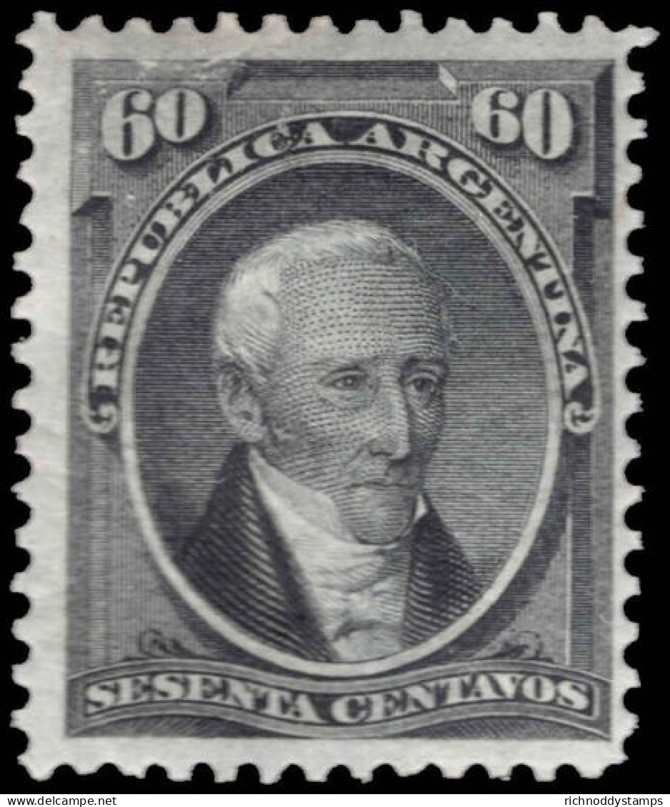 Argentina 1873 60c Posadas Fine Unmounted Mint. - Ongebruikt