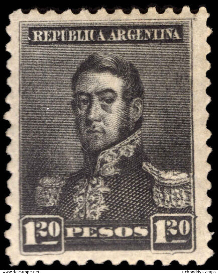 Argentina 1892-98 1p20 Black Perf 11&#189; 6mm Wmk Fine Unmounted Mint. - Neufs