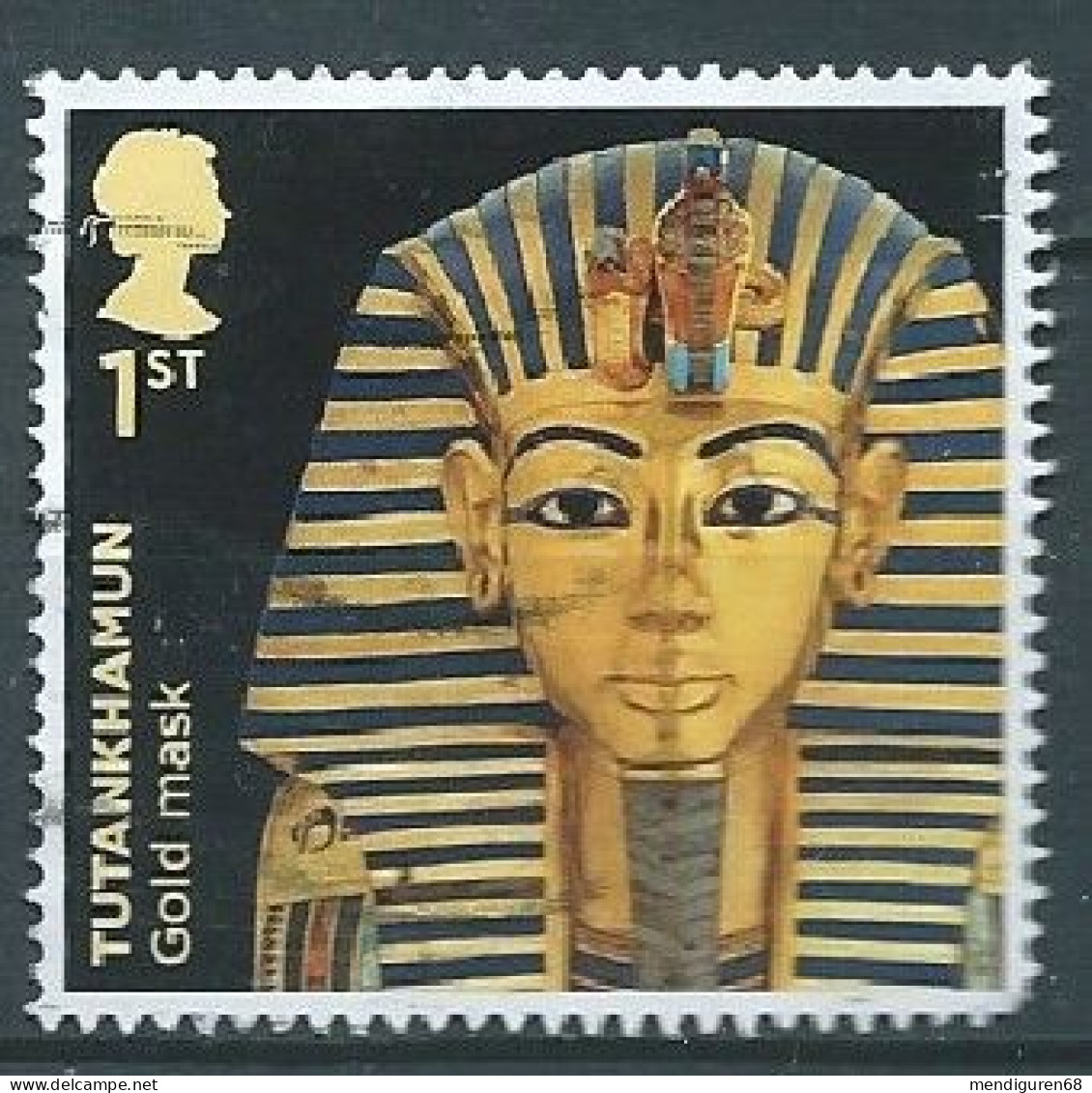 GROSSBRITANNIEN GRANDE BRETAGNE GB 2022 TUTANKHAMUN: GOLD MASK 1ST USED FALT DENT SG 4745 MI 5080 YT 5477 SN 4305 - Used Stamps