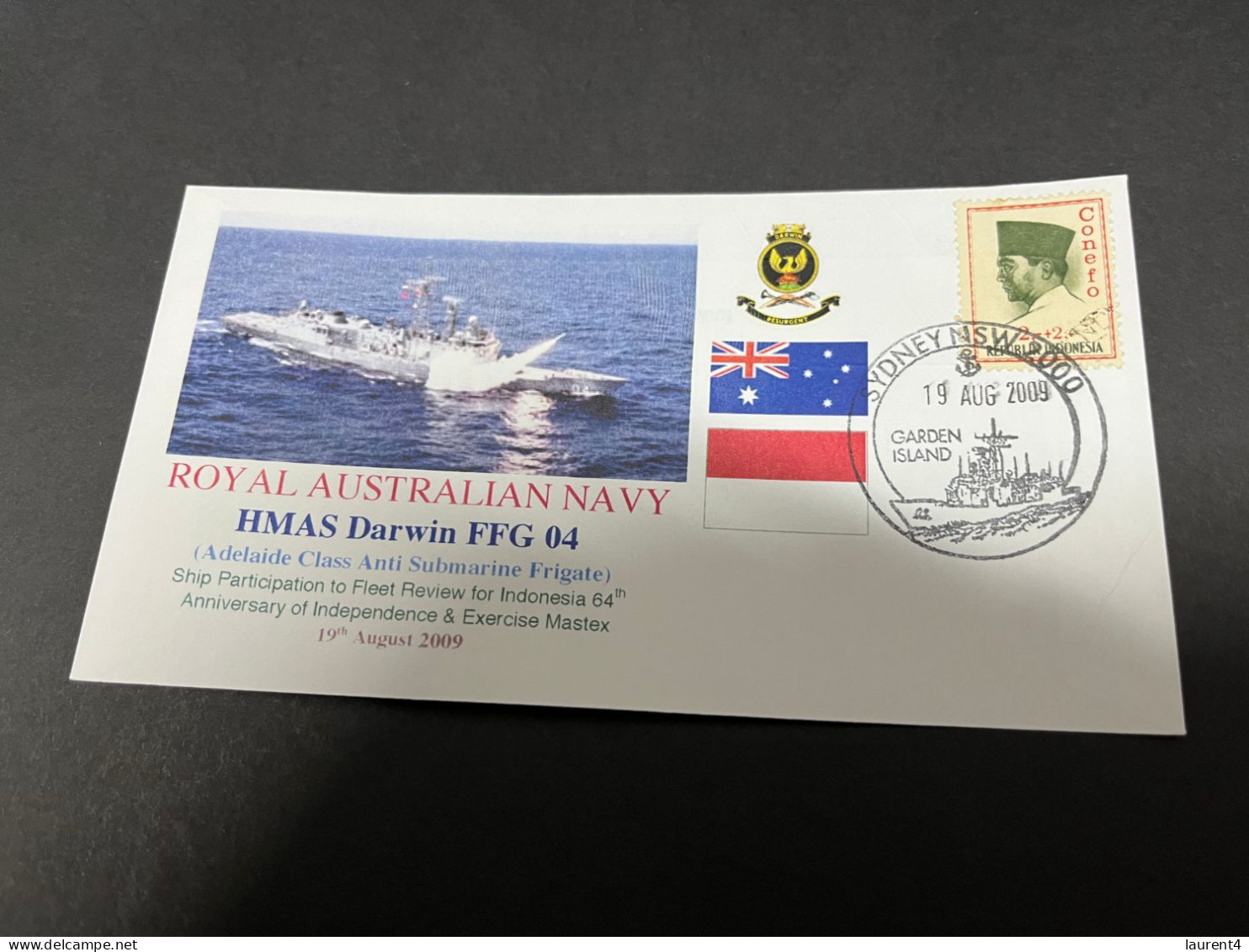 6-7-2023 (1 S 29) Royal Australian Navy Warship - HMAS Darwin FFG 04 (Indonesia - Exercise Mastex) - Otros & Sin Clasificación