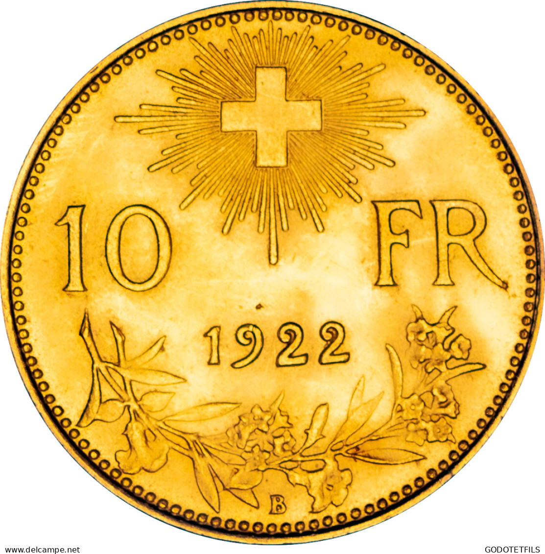 Suisse 10 Francs Vreneli 1922 N°5 - Autres & Non Classés