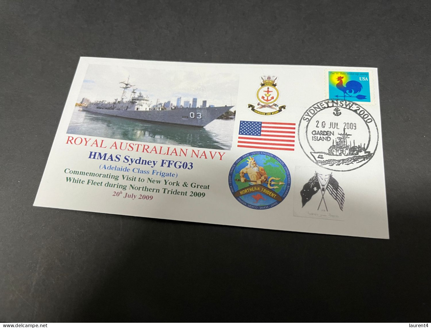 6-7-2023 (1 S 29) Royal Australian Navy Warship - HMAS Sydney FFG 03 (Exercise Northern Trident 09 - New York Visit) - Andere & Zonder Classificatie