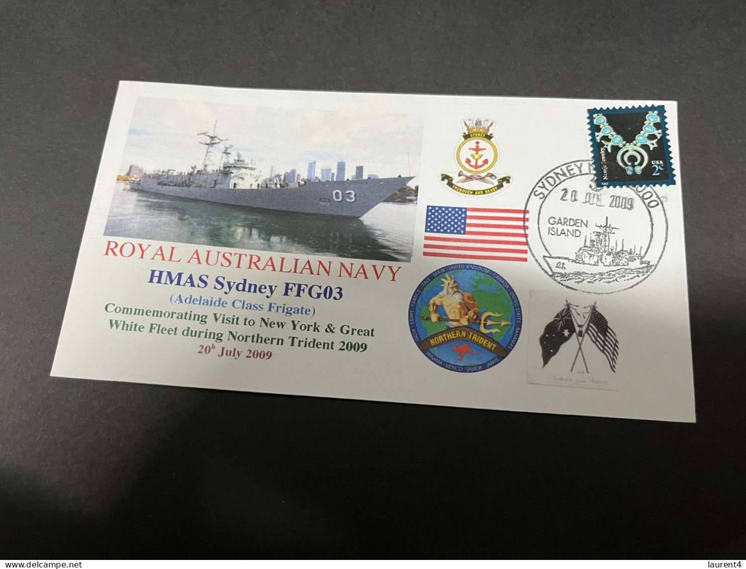 6-7-2023 (1 S 29) Royal Australian Navy Warship - HMAS Sydney FFG 03 (Exercise Northern Trident 09 - New York Visit) - Otros & Sin Clasificación