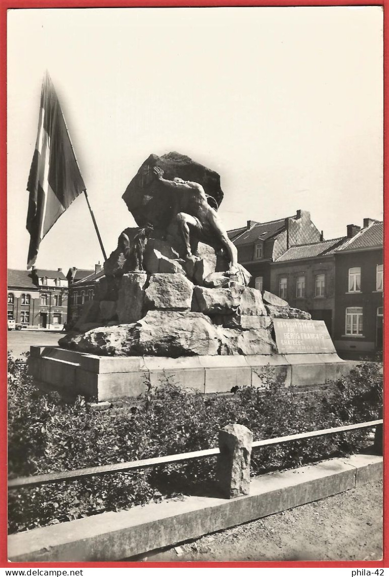 Belgique : Chatelet (6200) Monument Aux Soldats Français De 14-18 - CPSM écrite 1961 - Châtelet