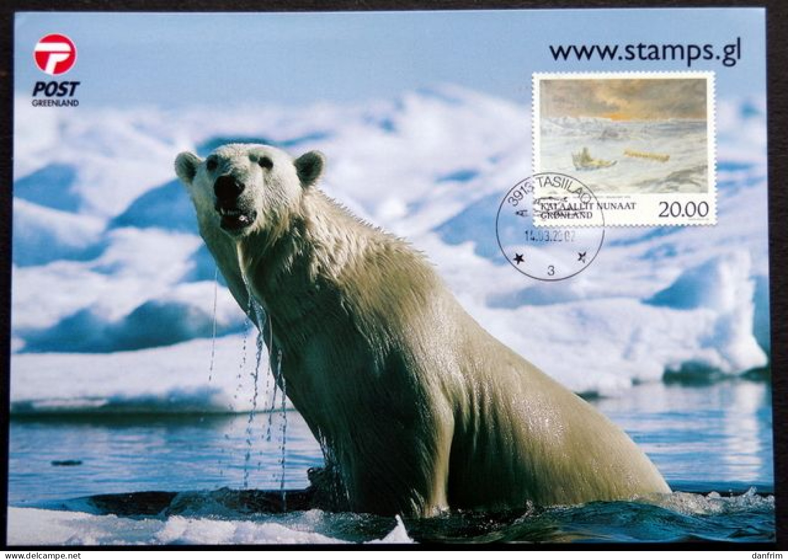 Greenland 2002 Cards   Minr.337    (lot 6291 ) - Cartas & Documentos