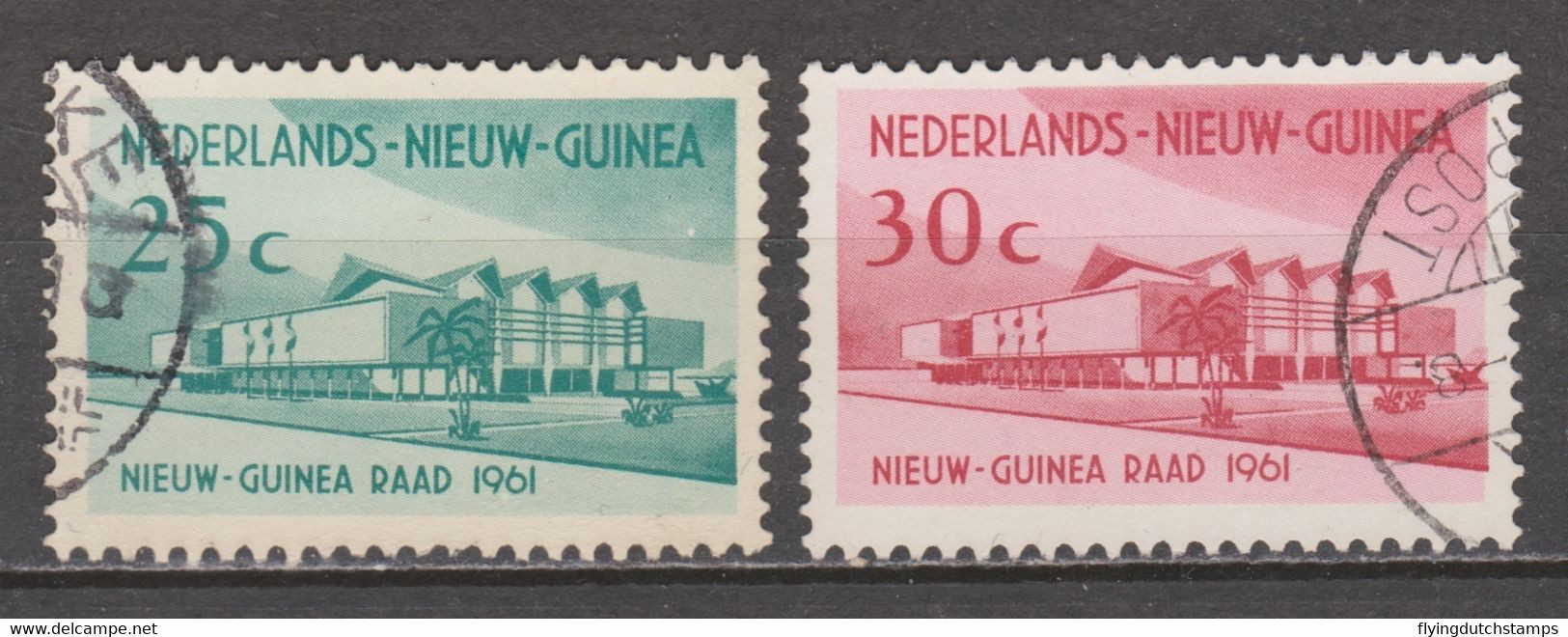 Nederlands Nieuw Guinea Dutch New Guinea 67 - 68 Used ; Nieuw Guinea Raad 1961 - Nueva Guinea Holandesa