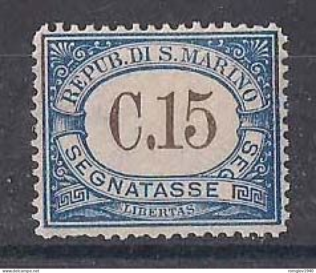 SAN MARINO  1939  SEGNATASSE DEL  1897-1919  SASS. 55  MLH  VF - Portomarken