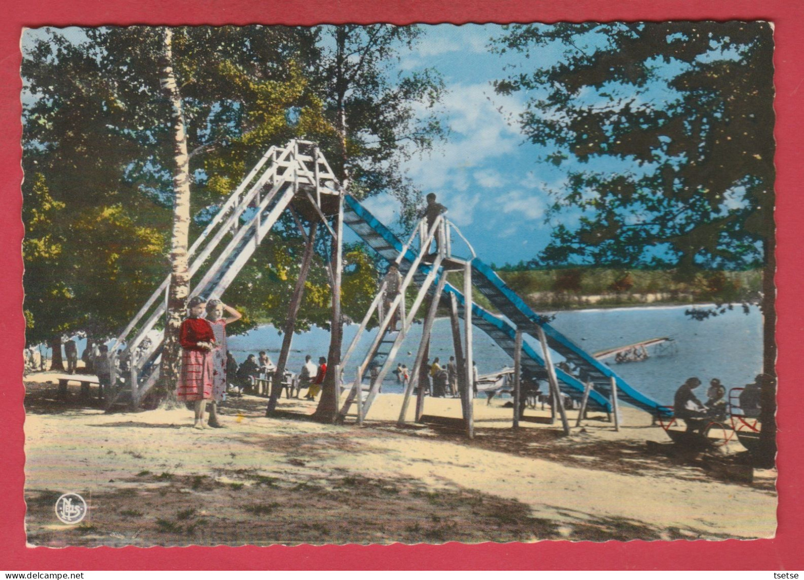 Bambois / Fosses-la -Ville  - Camping, La Plage Ensablée , Les Jeux / Années 60-70  ( Voir Verso ) - Fosses-la-Ville