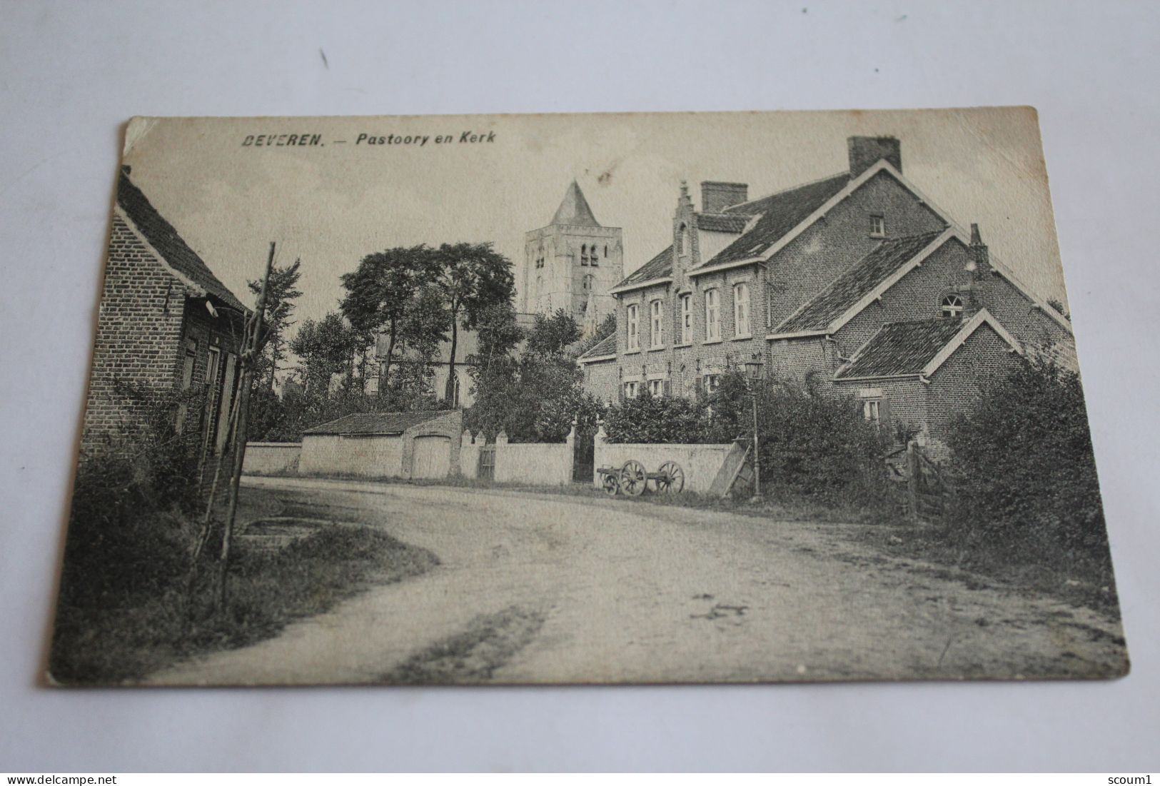 Belgique  DEVEREN  Pastoory En Kerk 1914 - Alveringem