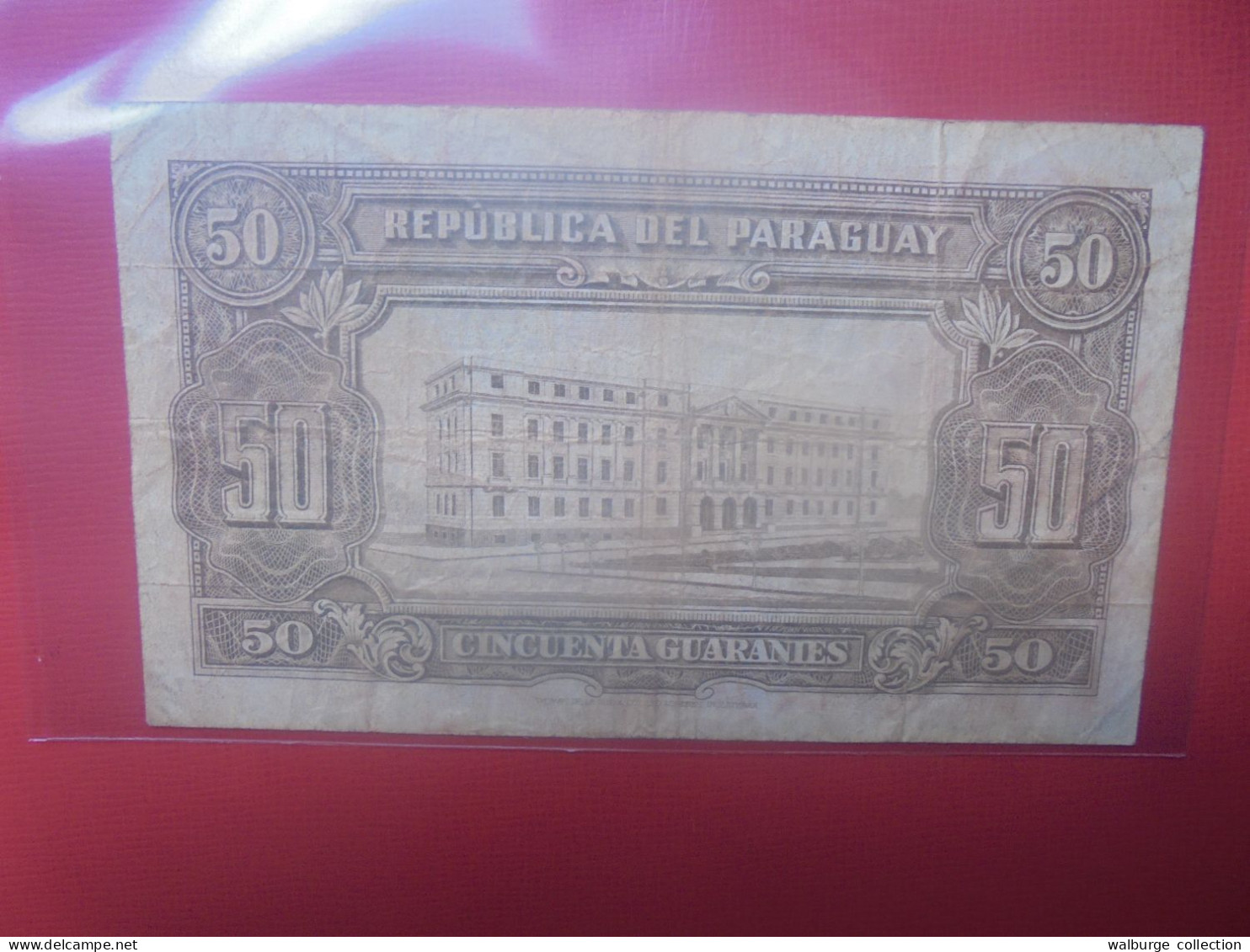 PARAGUAY 50 GUARANIES 1943 SERIE A Circuler (B.29) - Paraguay