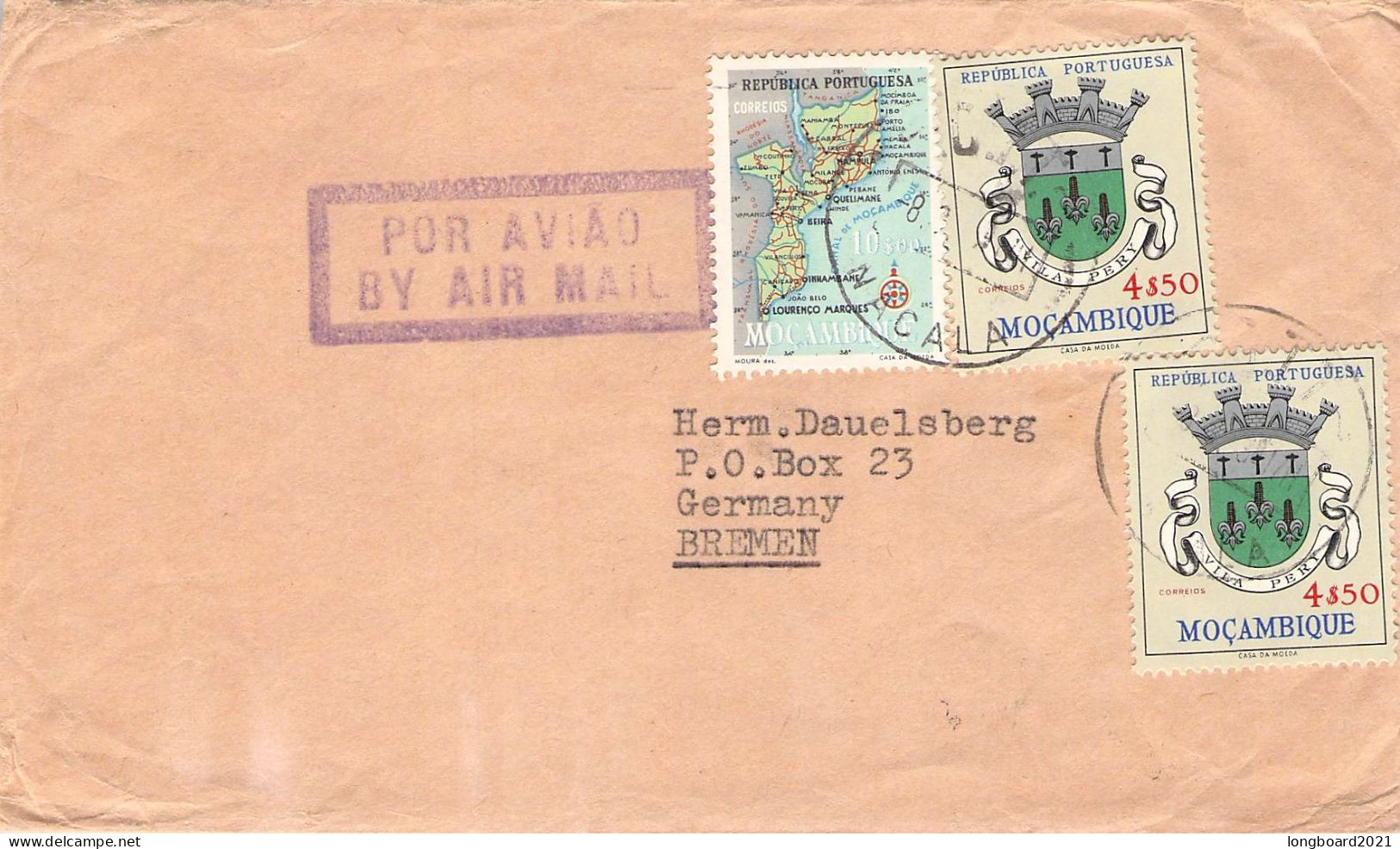 MOZAMBIQUE - AIRMAIL 1963 > BREMEN/DE / *380 - Mosambik